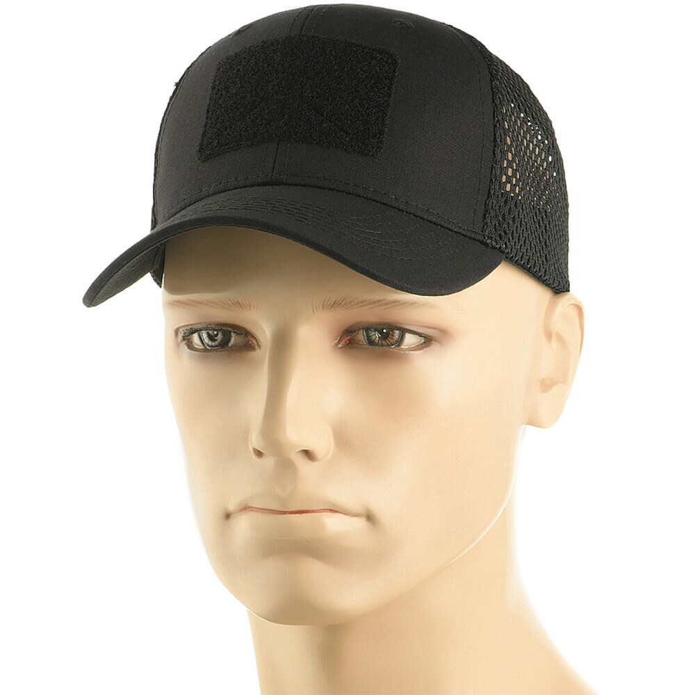 M-Tac Vent plus velcro Flex Rip-Stop Cap - Black