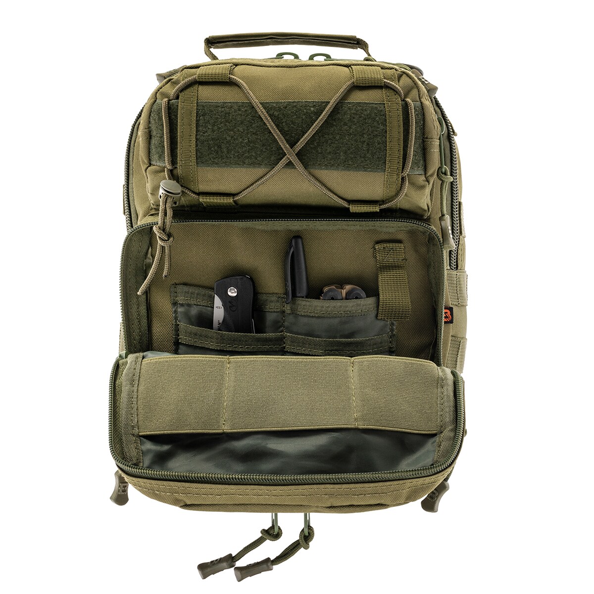 Badger Outdoor Sling Tactical Large Shoulder Bag - Olive