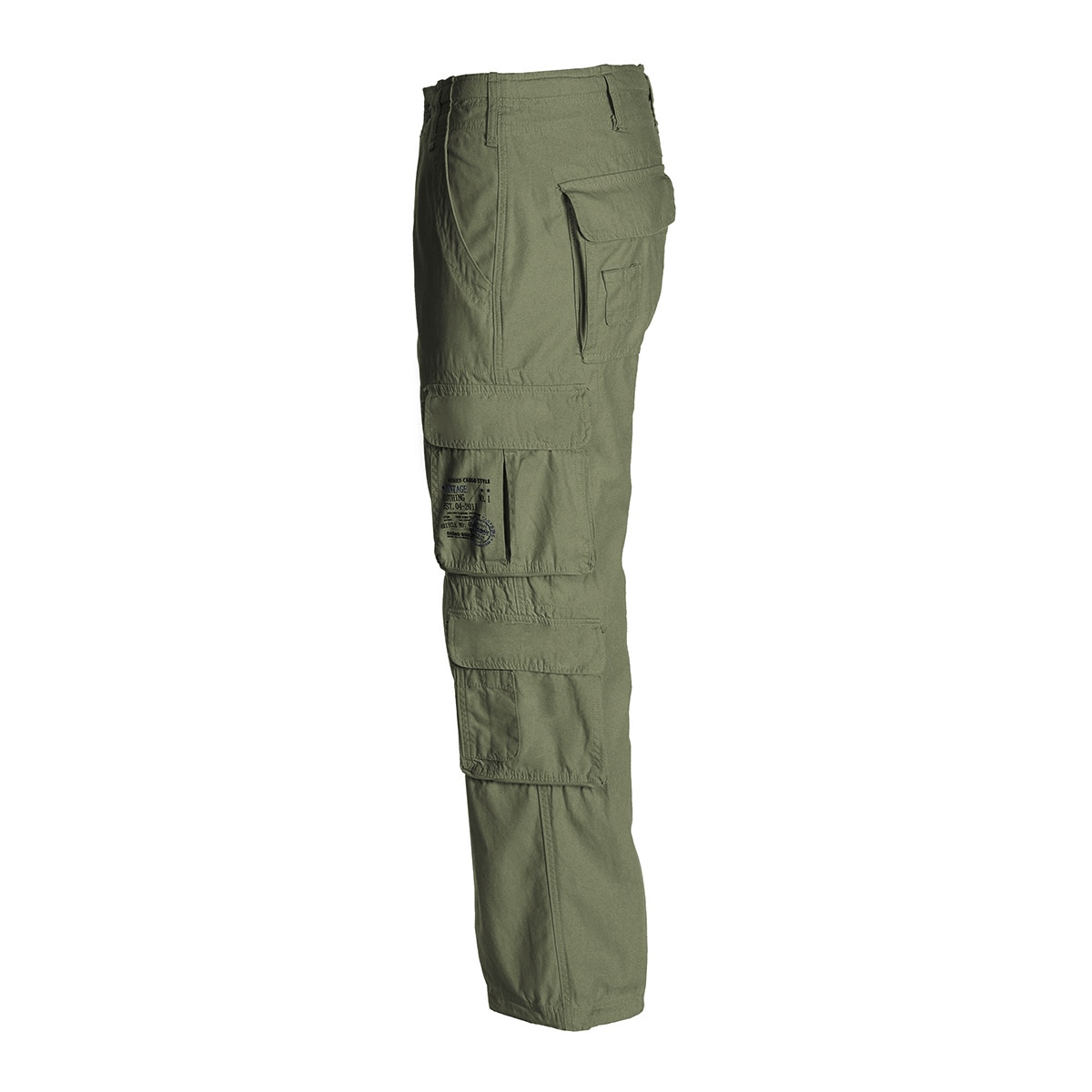 Brandit Pure Vintage Military Trousers - Olive