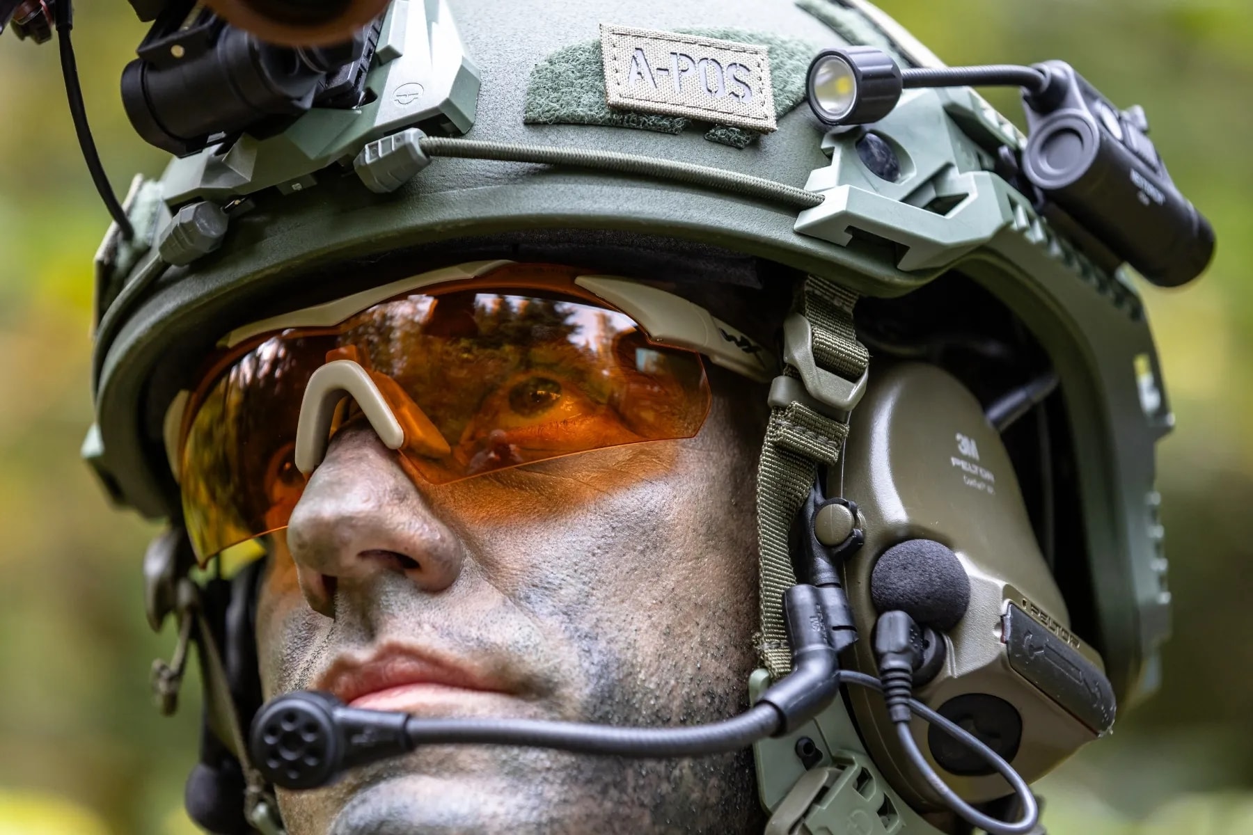 Wiley X Vapor Comm 2.5 tactical glasses Set 3in1 - Matte Tan