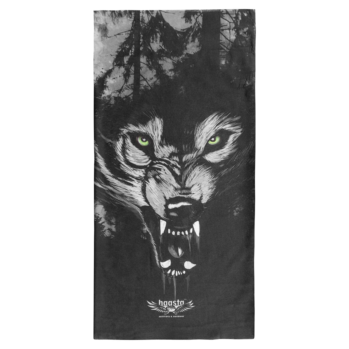 Haasta Headscarf Wolf - Black