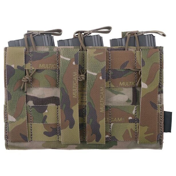 Emerson Open Top Triple pouch for large and small magazines - MultiCam