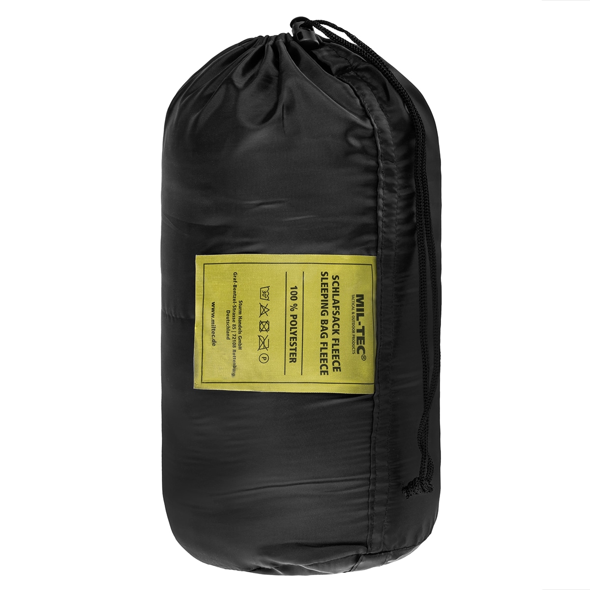 Mil-Tec Fleece Sleeping Bag - Black