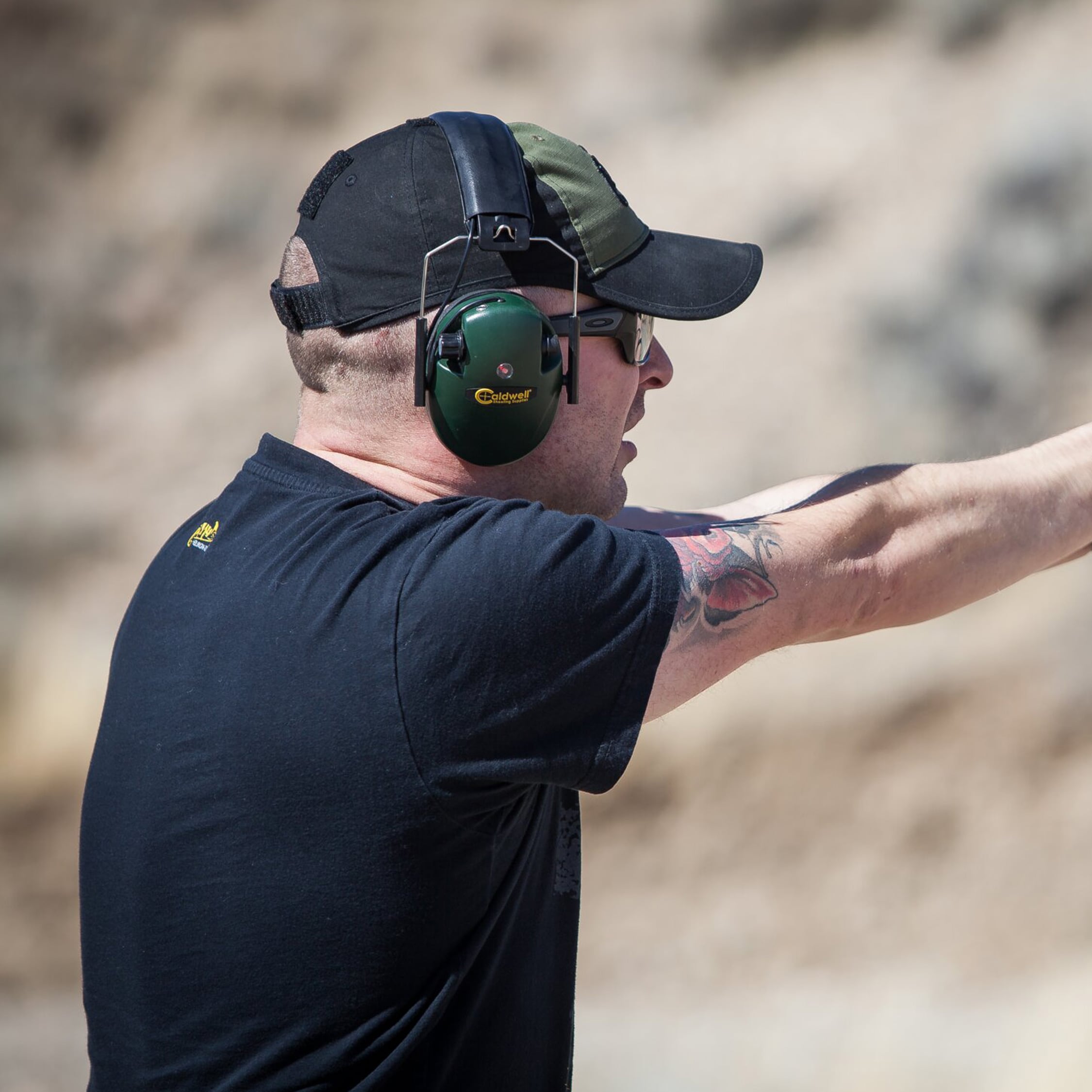 Helikon Logo Cap PolyCotton Rip-Stop - Black/Olive Green