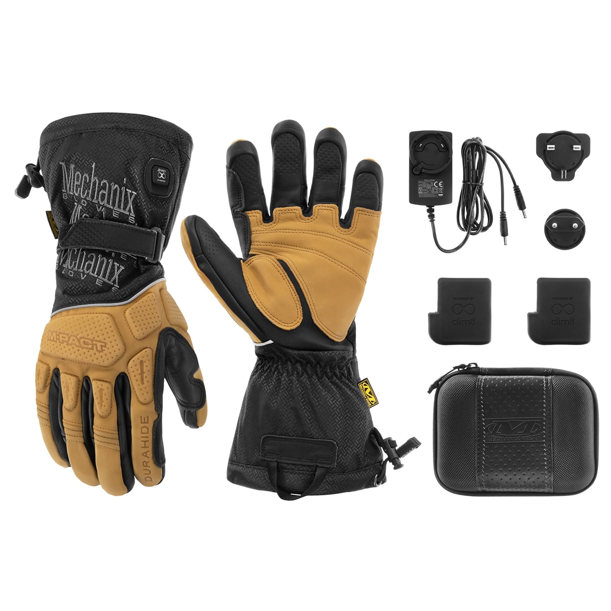 Mechanix Wear ColdWork M-Pact Heated Gloves Brown/Black
