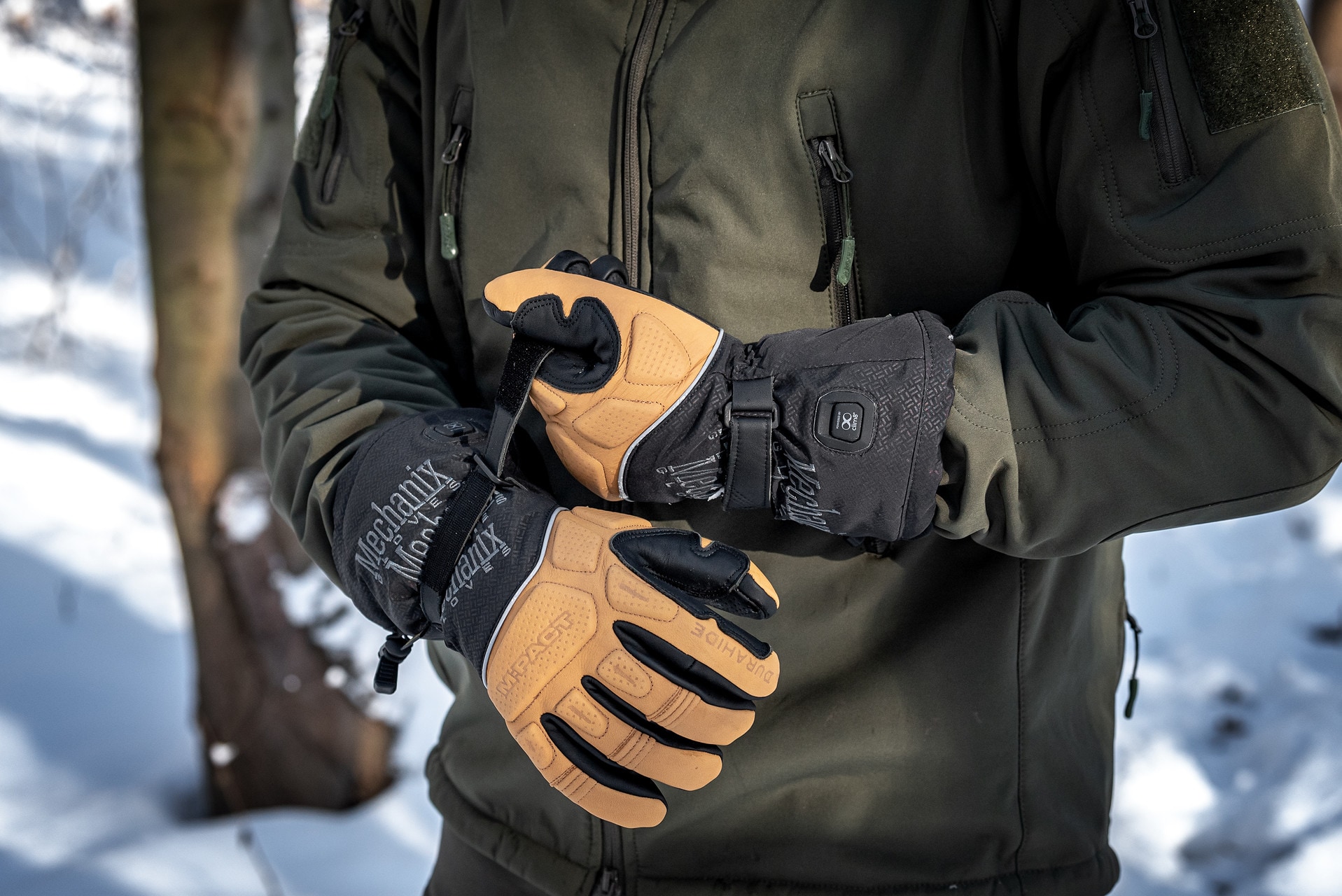 Mechanix Wear ColdWork M-Pact Heated Gloves Brown/Black