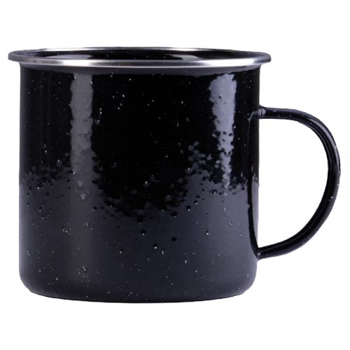 Mil-Tec Western 680 ml Steel Mug - Black