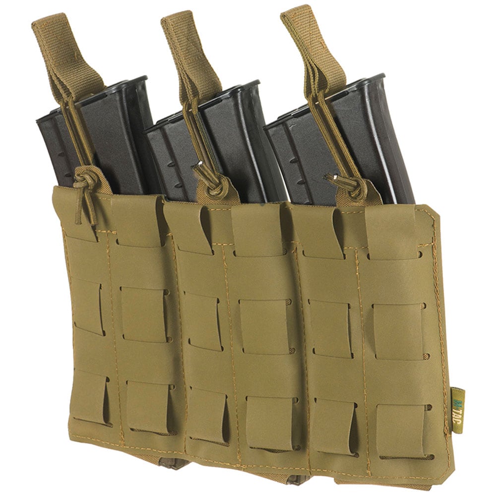 M-Tac Elite Laser Cut Flexible pouch for three magazines - Coyote