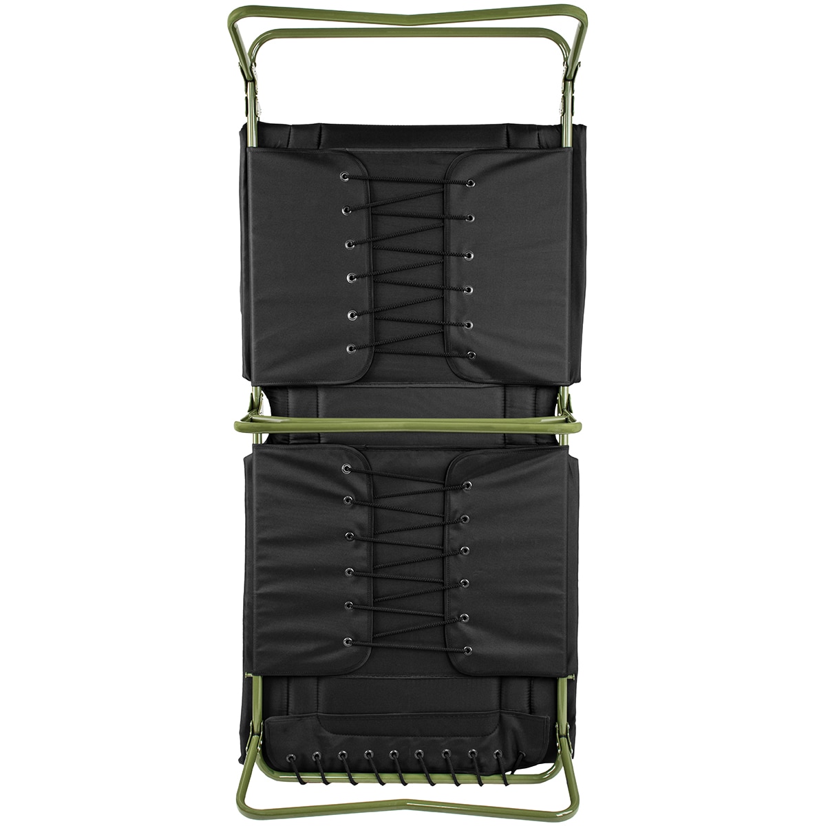 Military field bed with mattress - 213 x 78 cm