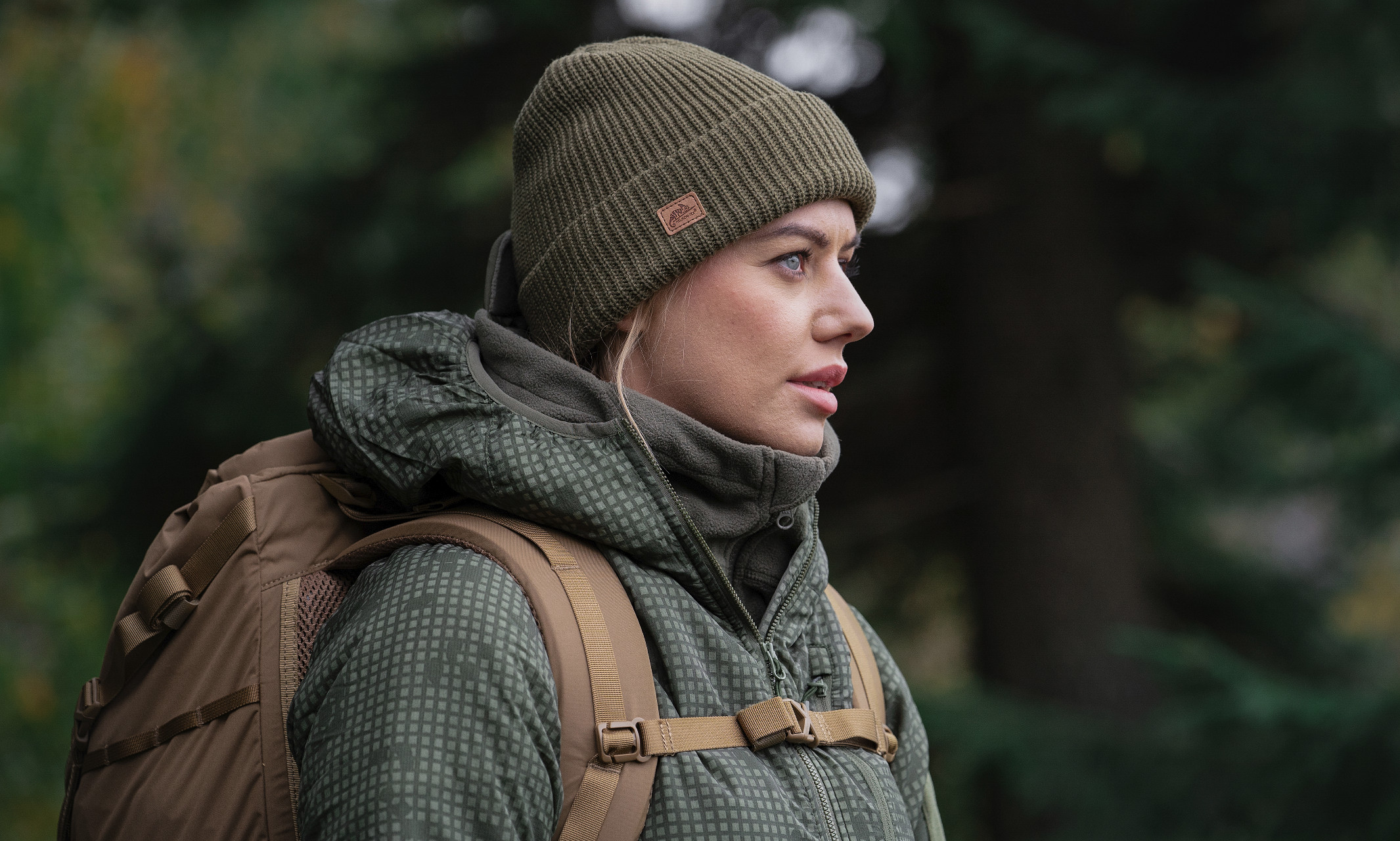 Helikon Merino Wanderer Beanie - Olive Green