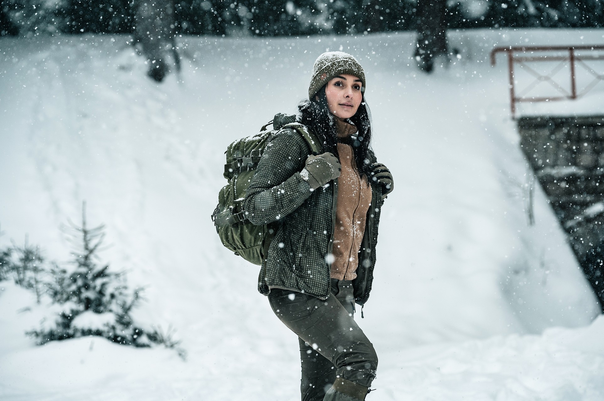 Helikon Merino Wanderer Beanie - Olive Green