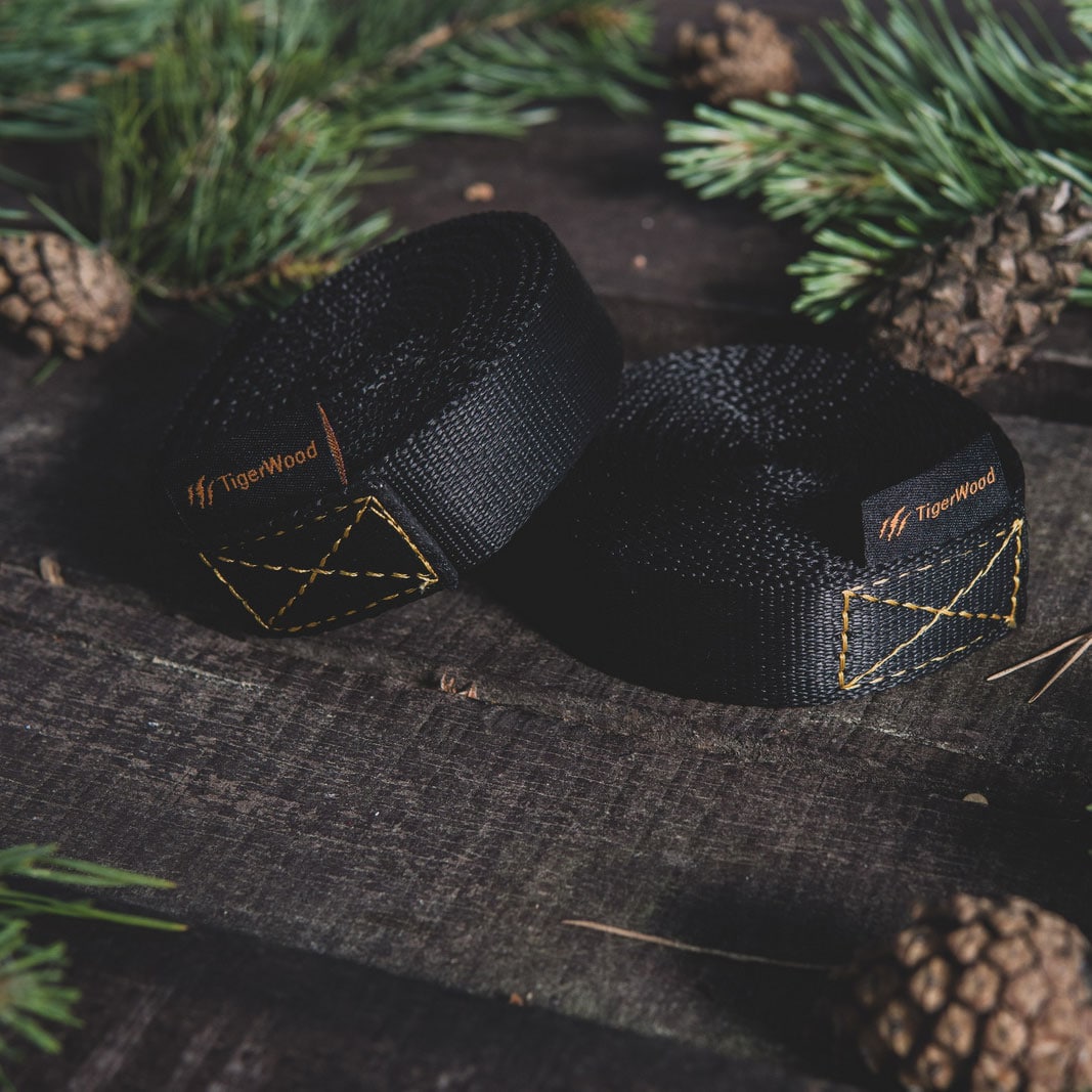 TigerWood Hammock Mounting Straps 3m - Black
