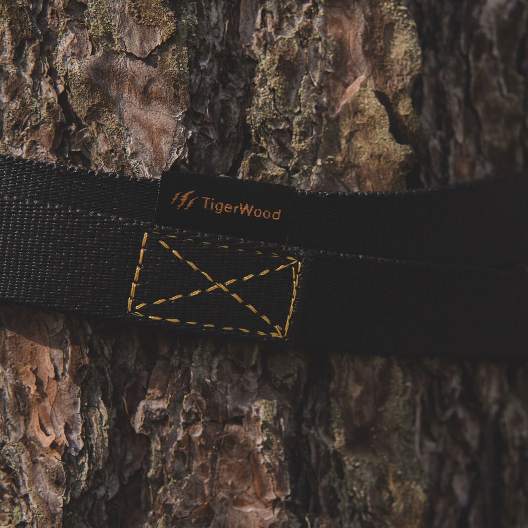 TigerWood Hammock Mounting Straps 3m - Black