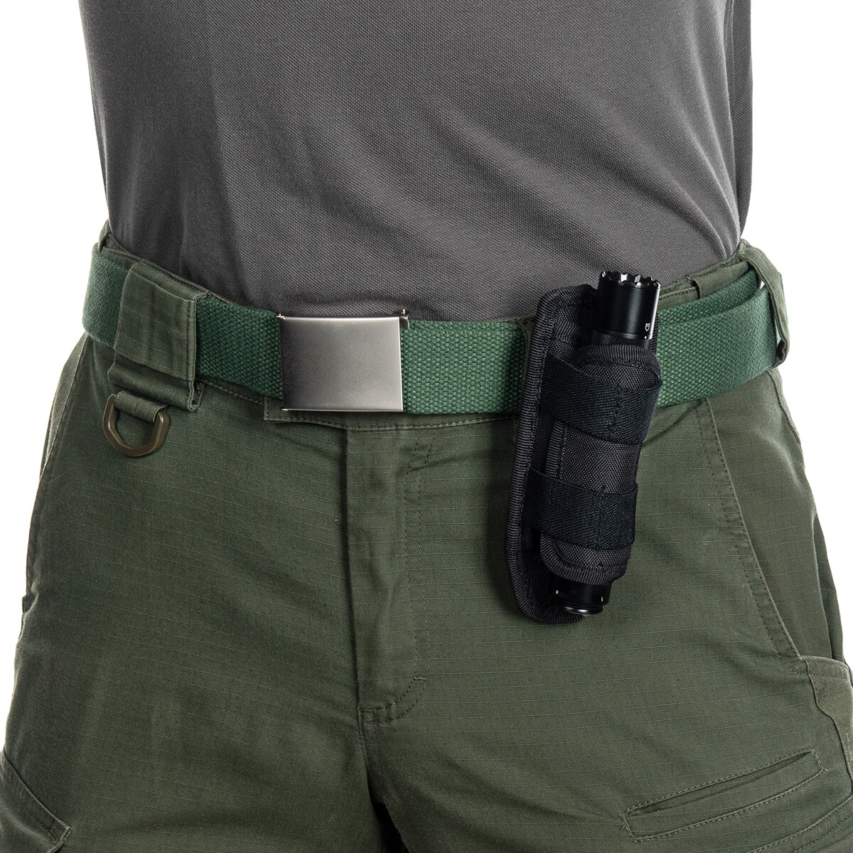 Mil-Tec Security Flashlight Holder Case - Black