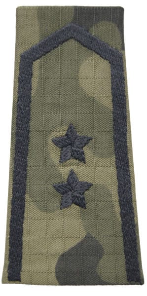 Epaulettes for field uniform pattern 2010 - senior ensign - wz.93 Pantera PL Woodland