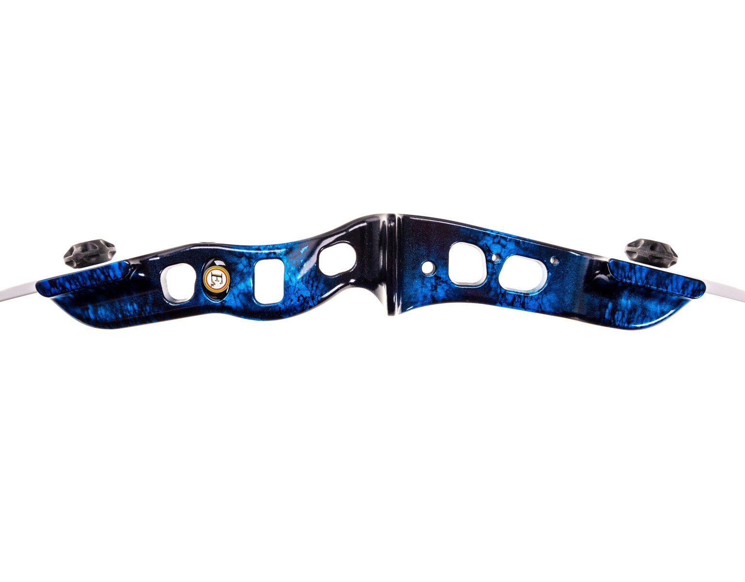 Poe Lang Beetle Youth Classic Bow - White/Blue - Set