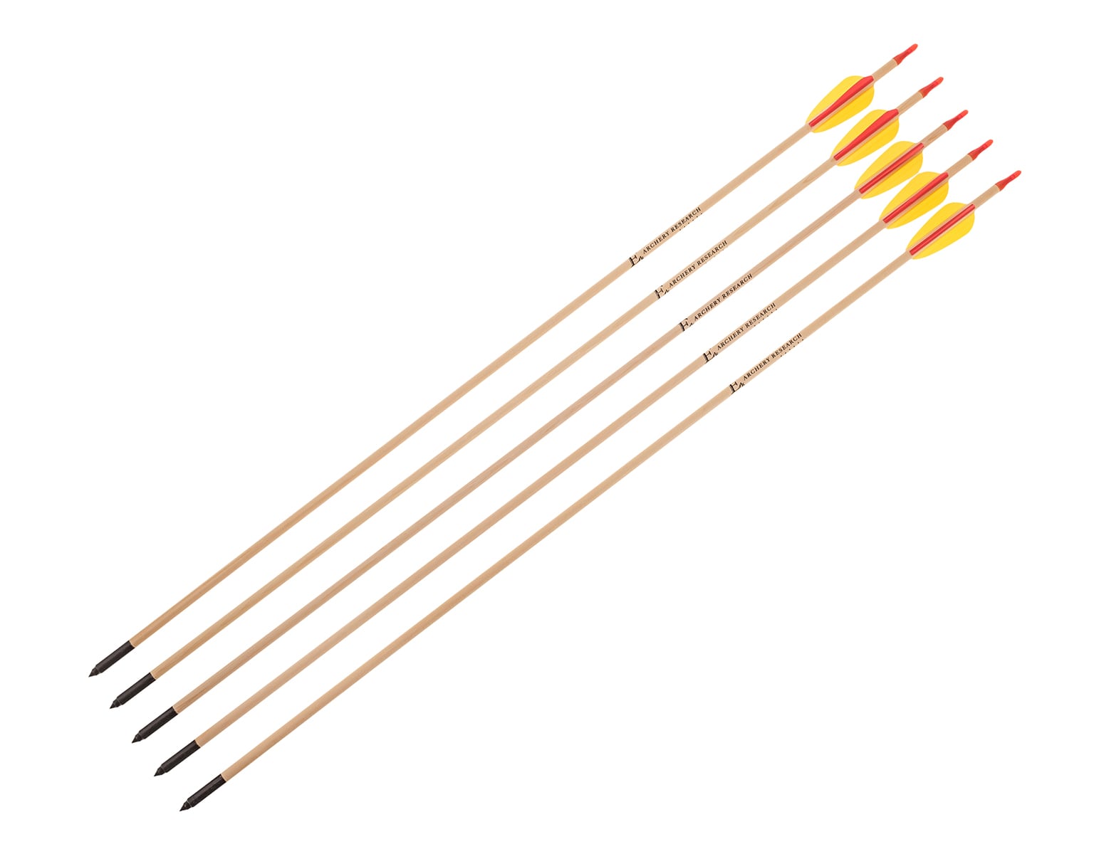 Poe Lang 29'' wooden arrow - 5 pieces set