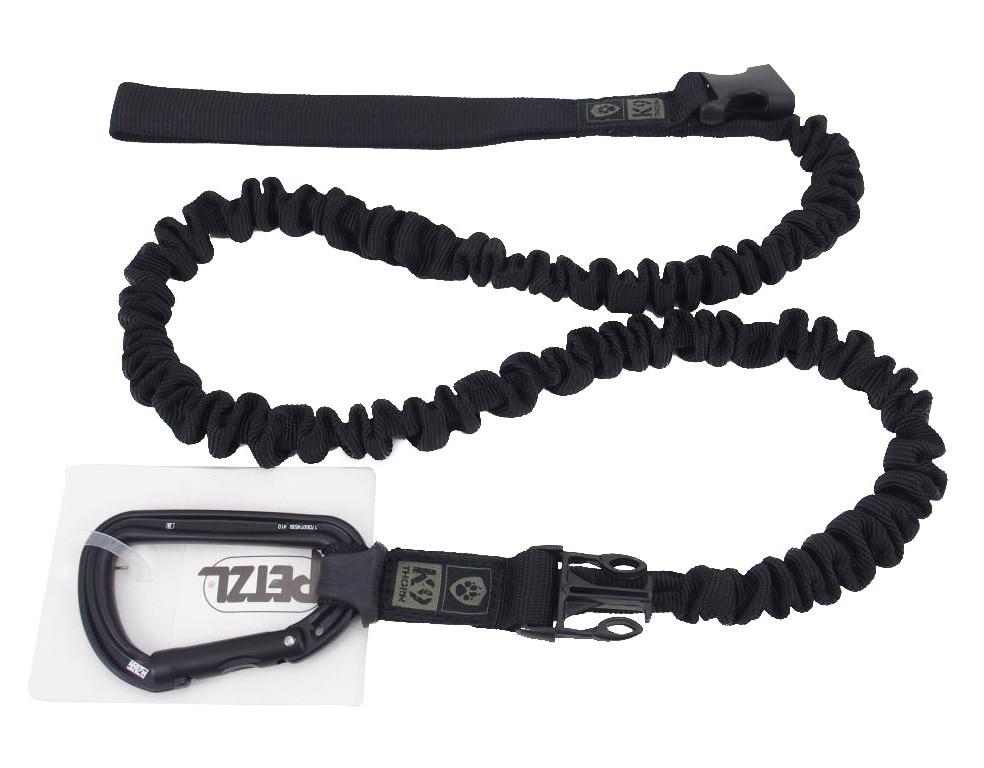 K9 Thorn Leash Petzl with shock absorber Black - 272 cm