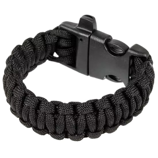 Element Paracord Bracelet with Whistle - Black