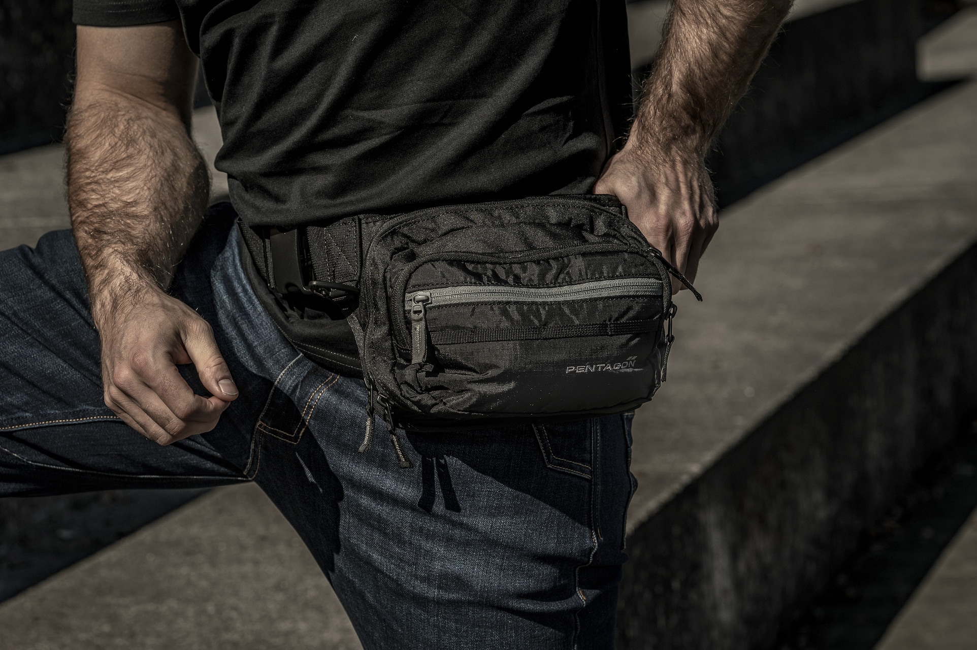 Pentagon Protean Waist Bag - Black