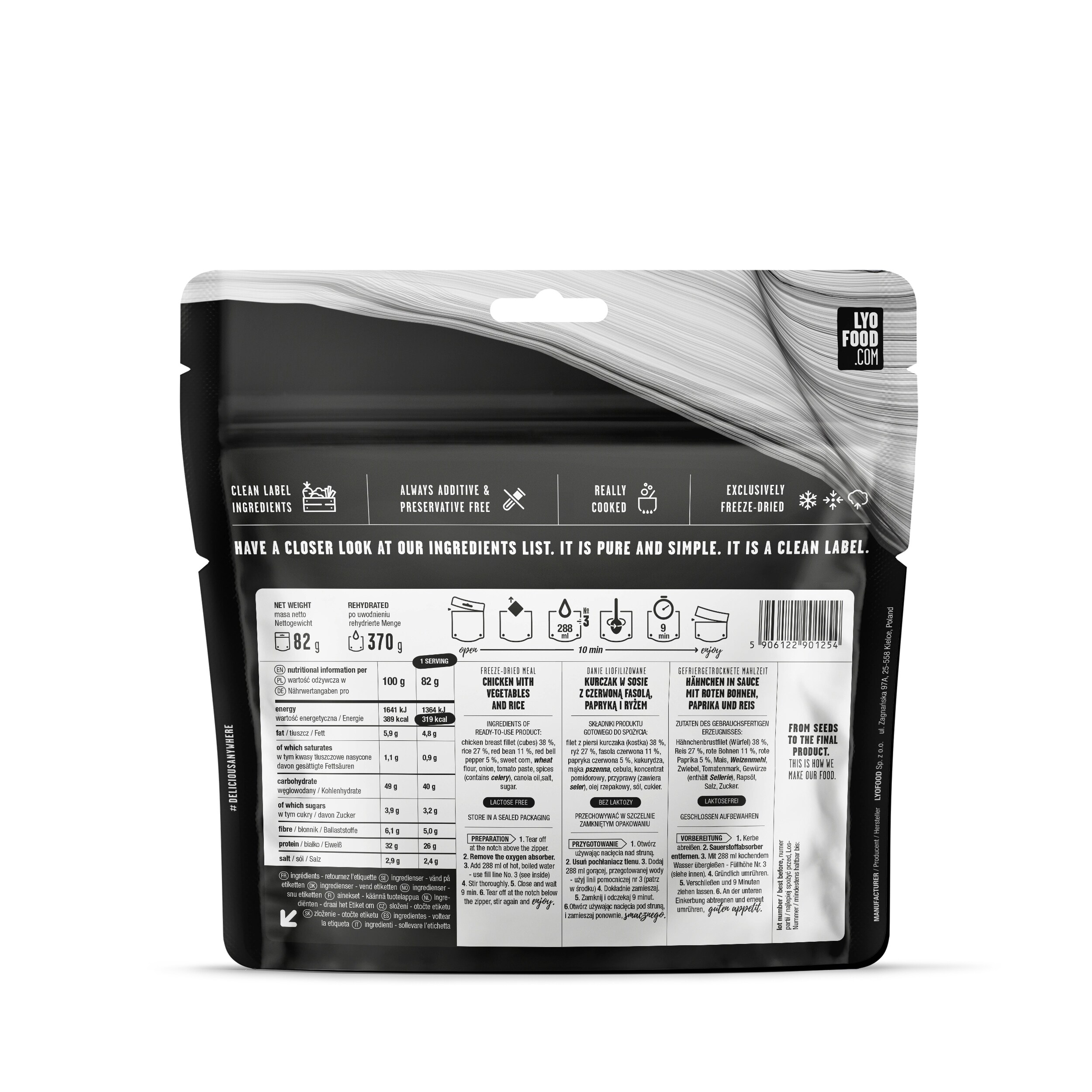 LYOFOOD Freeze-dried food Mexican dish 82 g/319 kcal