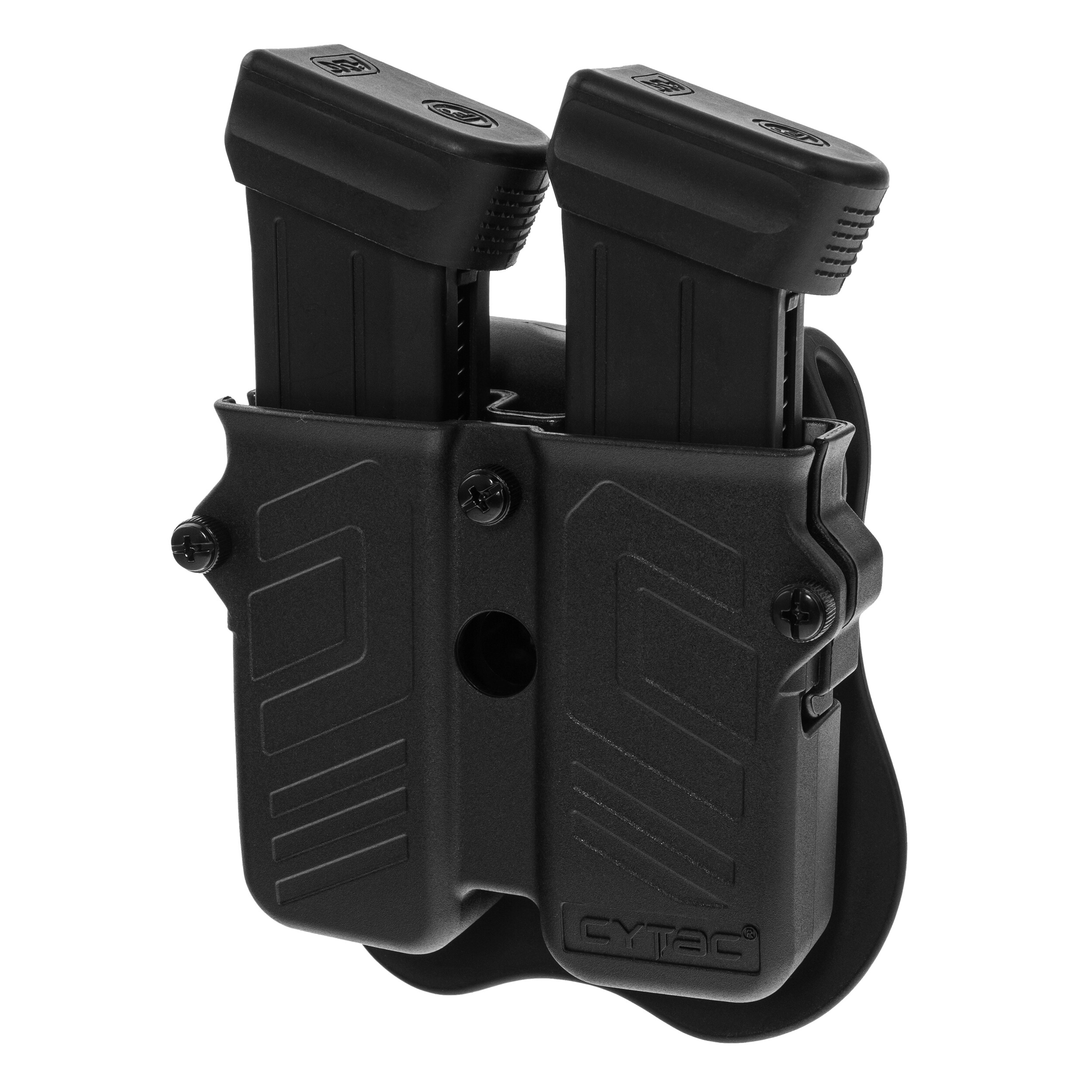 Cytac Universal Double Pouch for smaller magazines with paddle - Black
