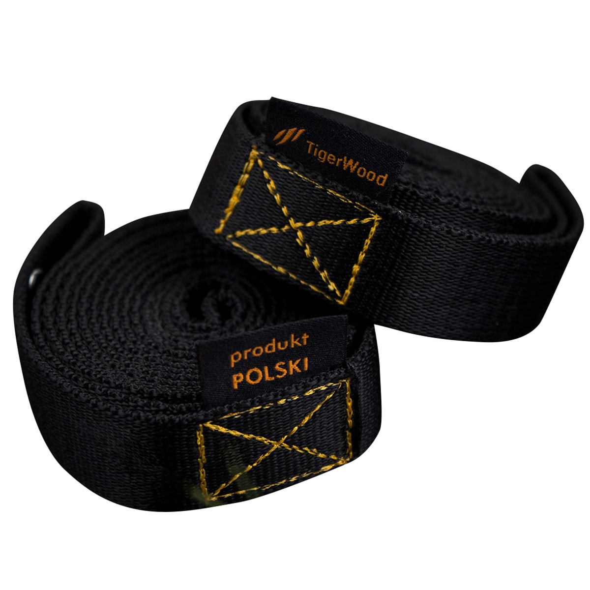 TigerWood Hammock Mounting Straps 2 m - Black