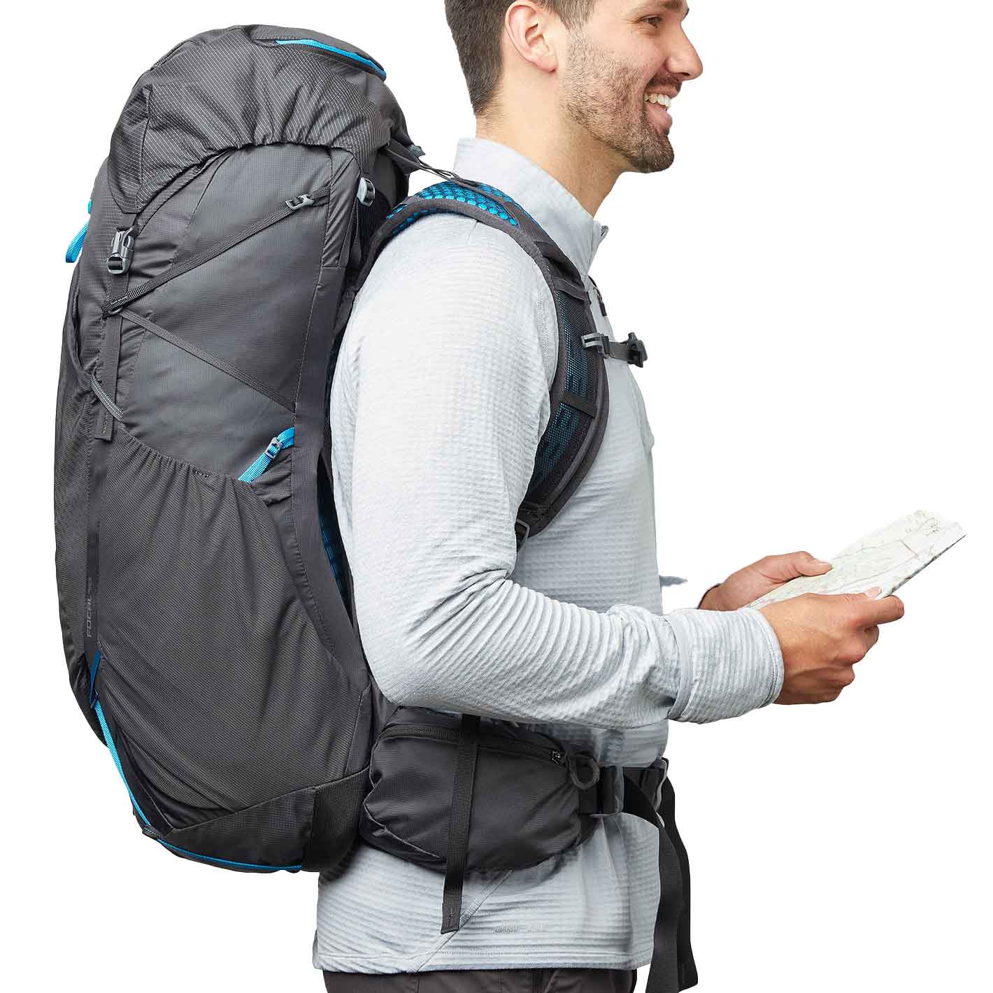 Gregory Focal M Backpack 48 l - Ozone Black