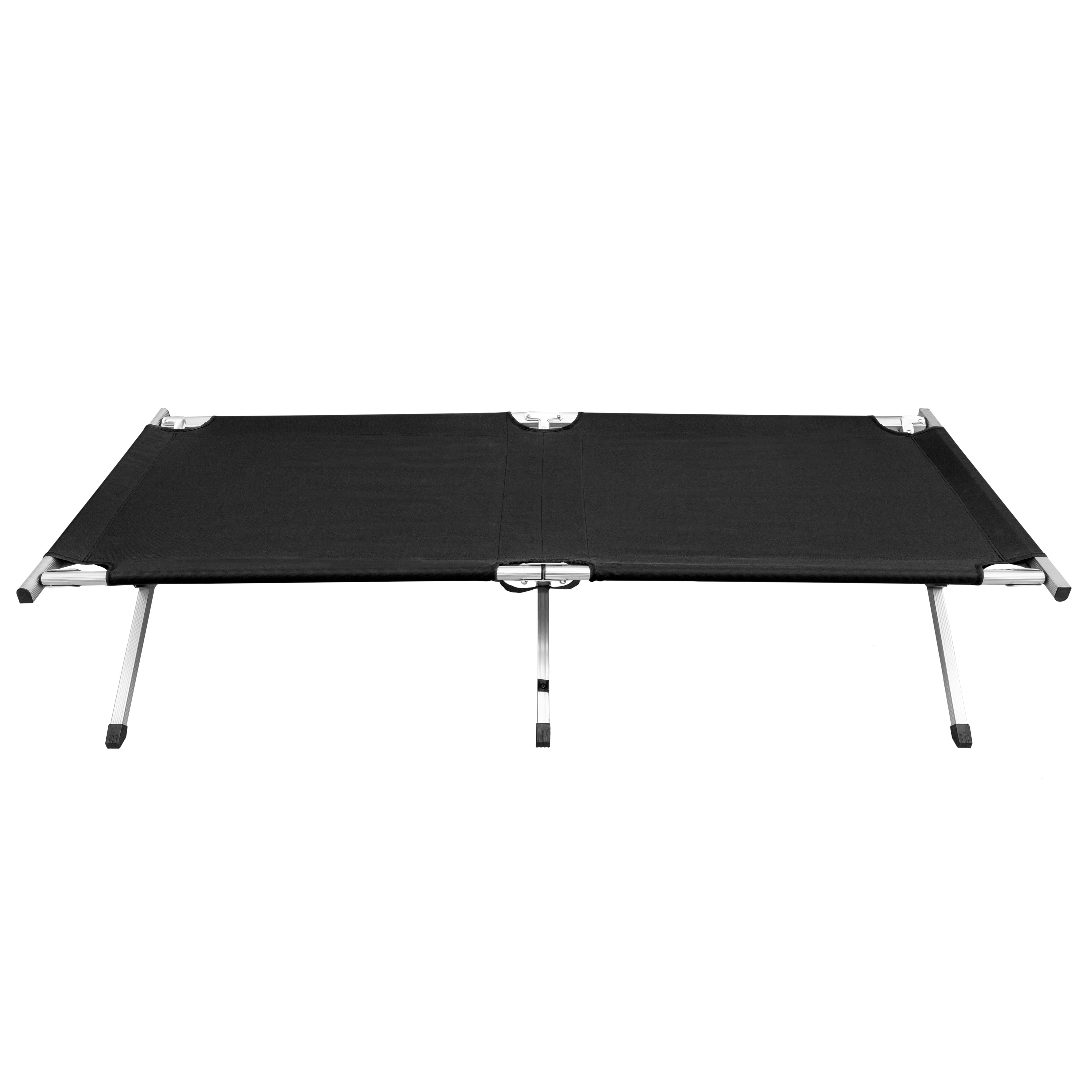Mil-Tec US Style Folding Field Bed Black - 190 x 65 cm