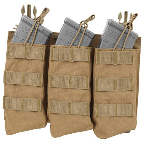 8Fields Buckle Up Cordura Triple Magazine Pouch for 7.62 magazines - coyote