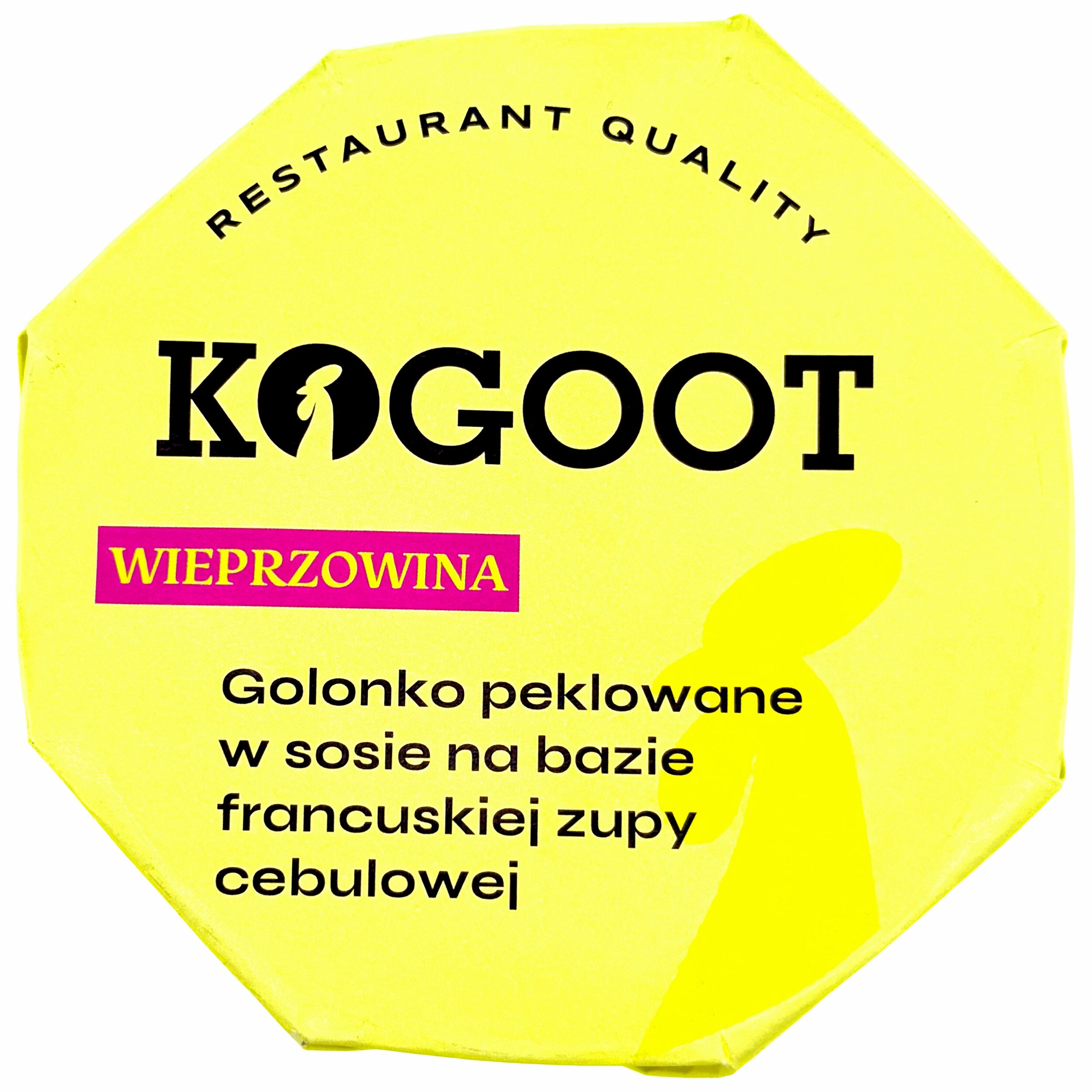Kogoot Canned Food - Cured Pork Knuckle in Sauce Based on French Onion Soup 300 g