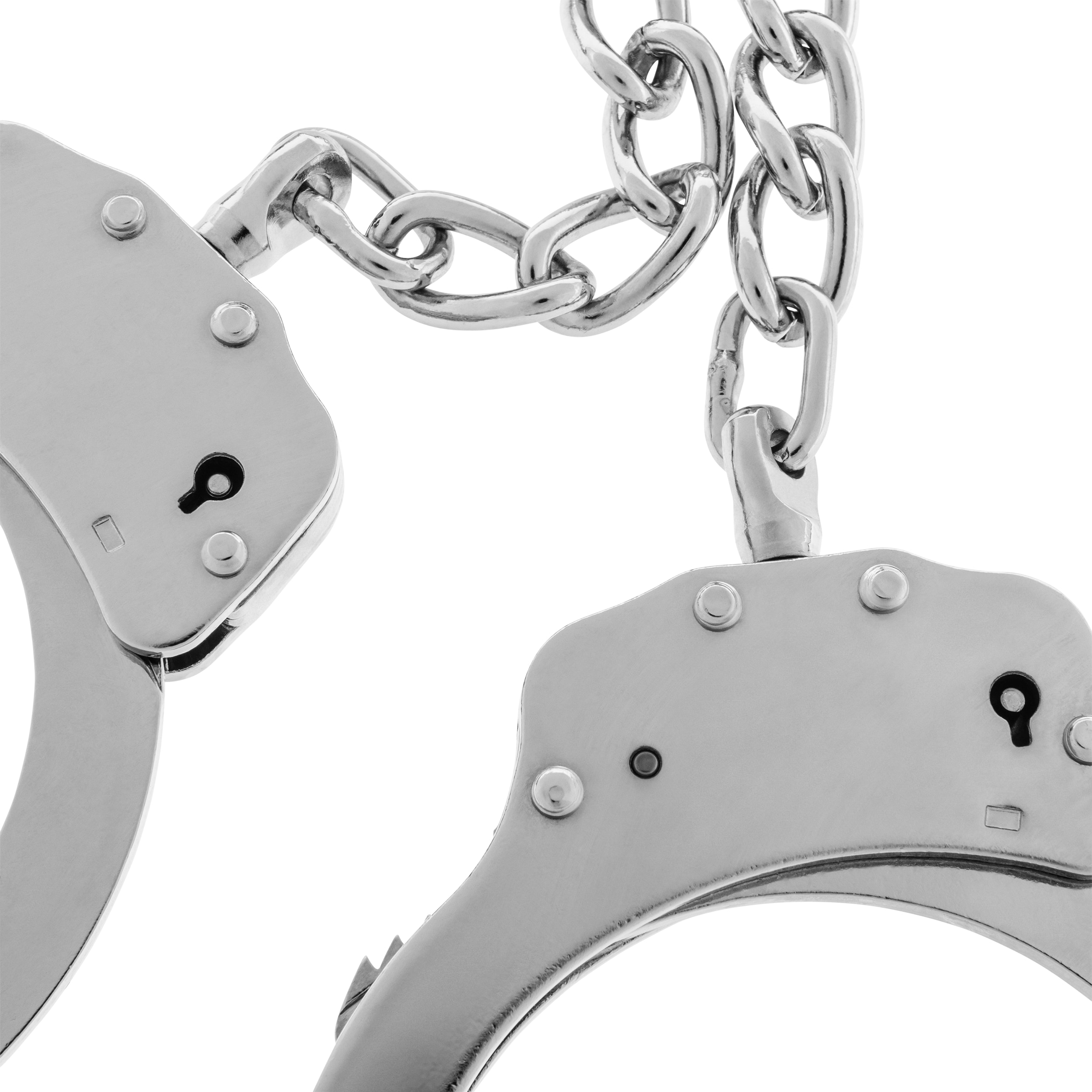 GS Nickel-plated Chain Leg Cuffs