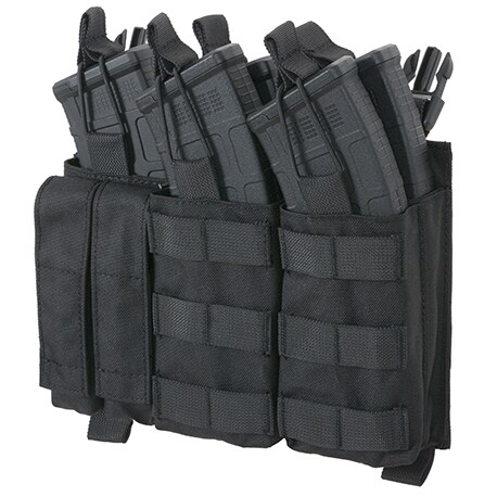 8Fields Buckle Up Triple Pouch for 9mm magazines - Black