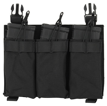 8Fields Buckle Up triple pouch for large magazines - Black