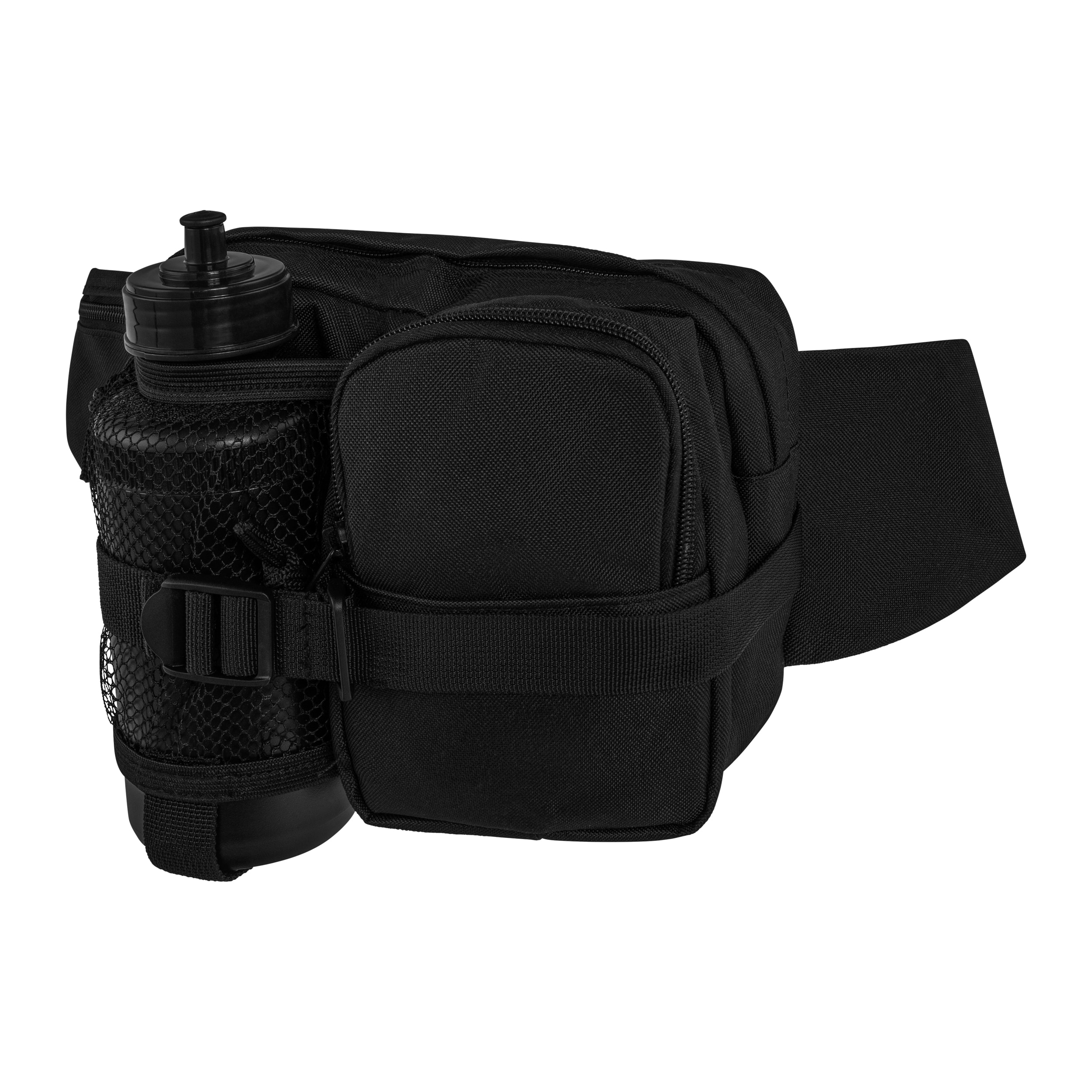Mil-Tec Trekker Waist Bag with bottle - Black