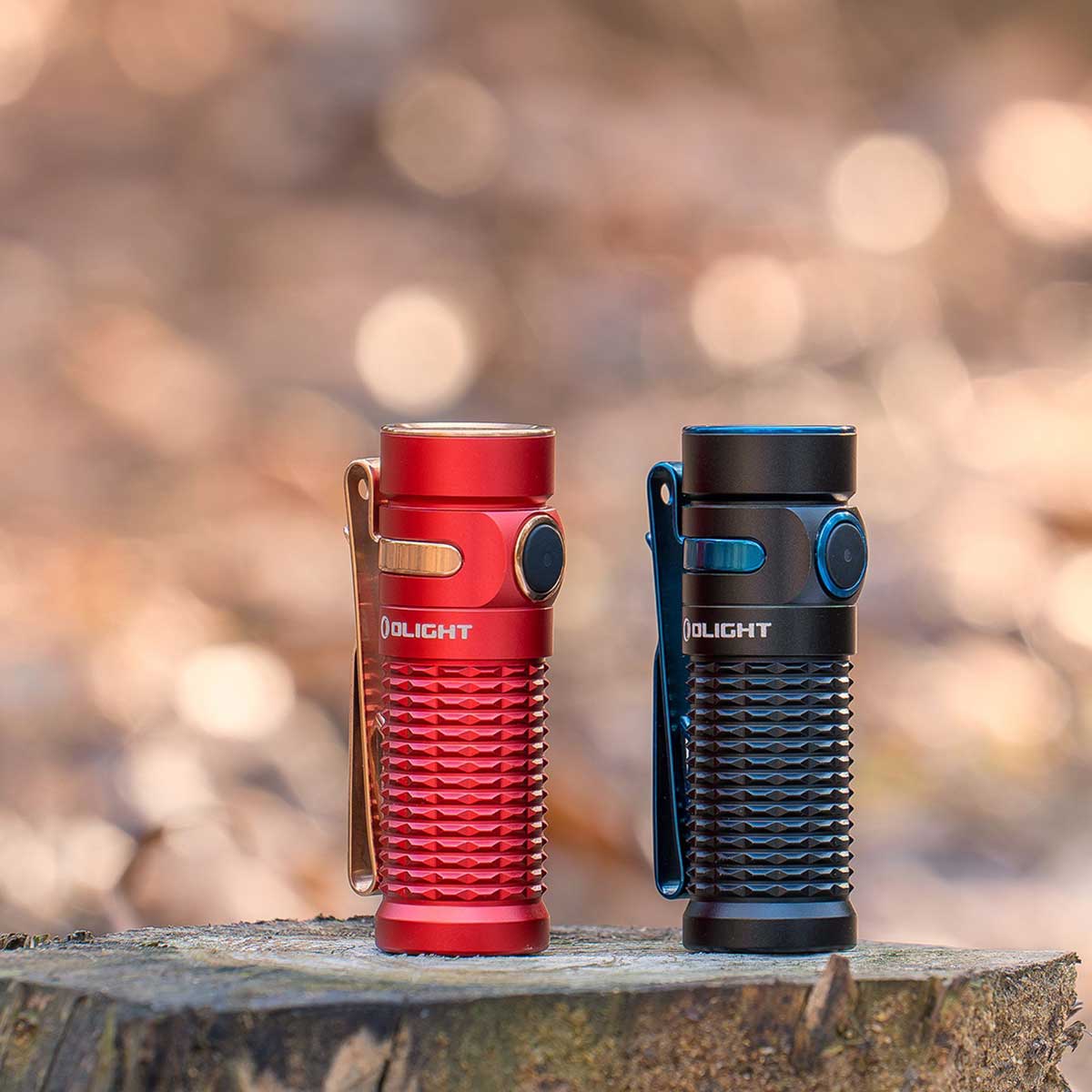 Olight Baton 3 Red Rechargeable flashlight - 1200 lumens