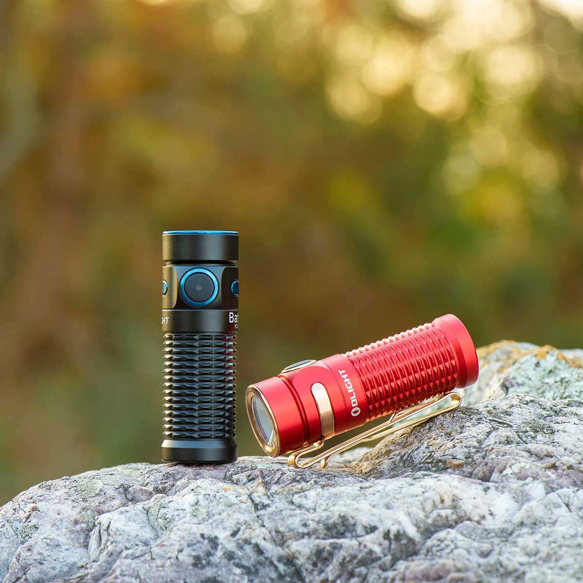 Olight Baton 3 Red Rechargeable flashlight - 1200 lumens