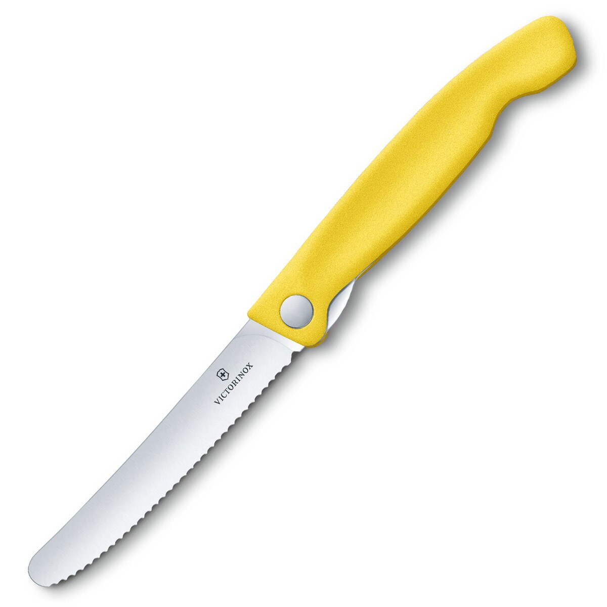 Victorinox Yellow Round Tip Foldable Kitchen Knife