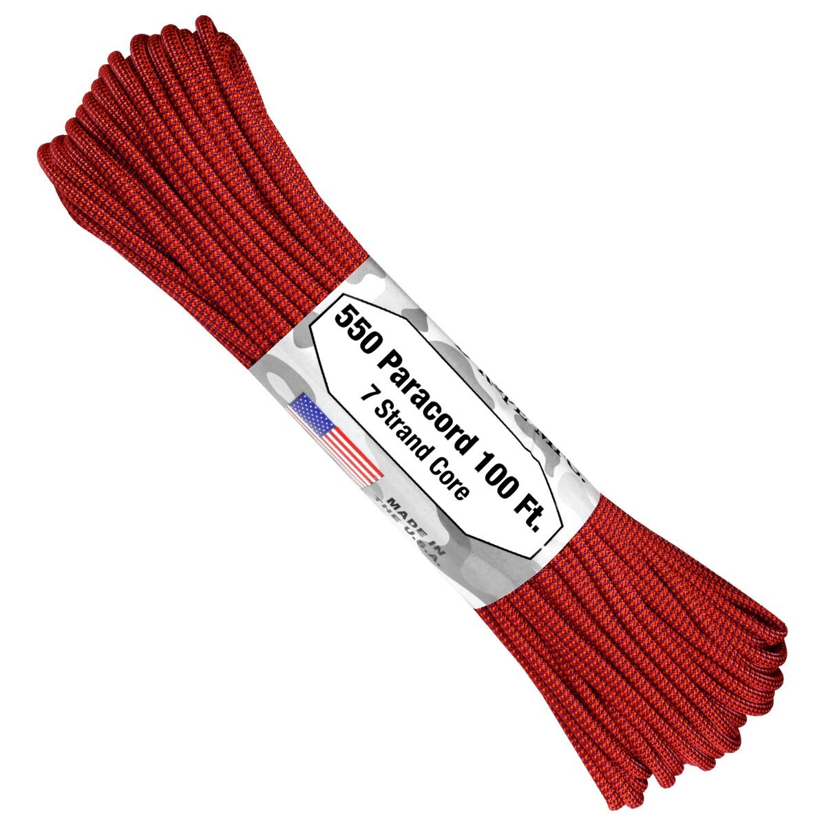 Atwood Rope MFG 550 Paracord Color Changing Patterns line 30 m - Blood Moon