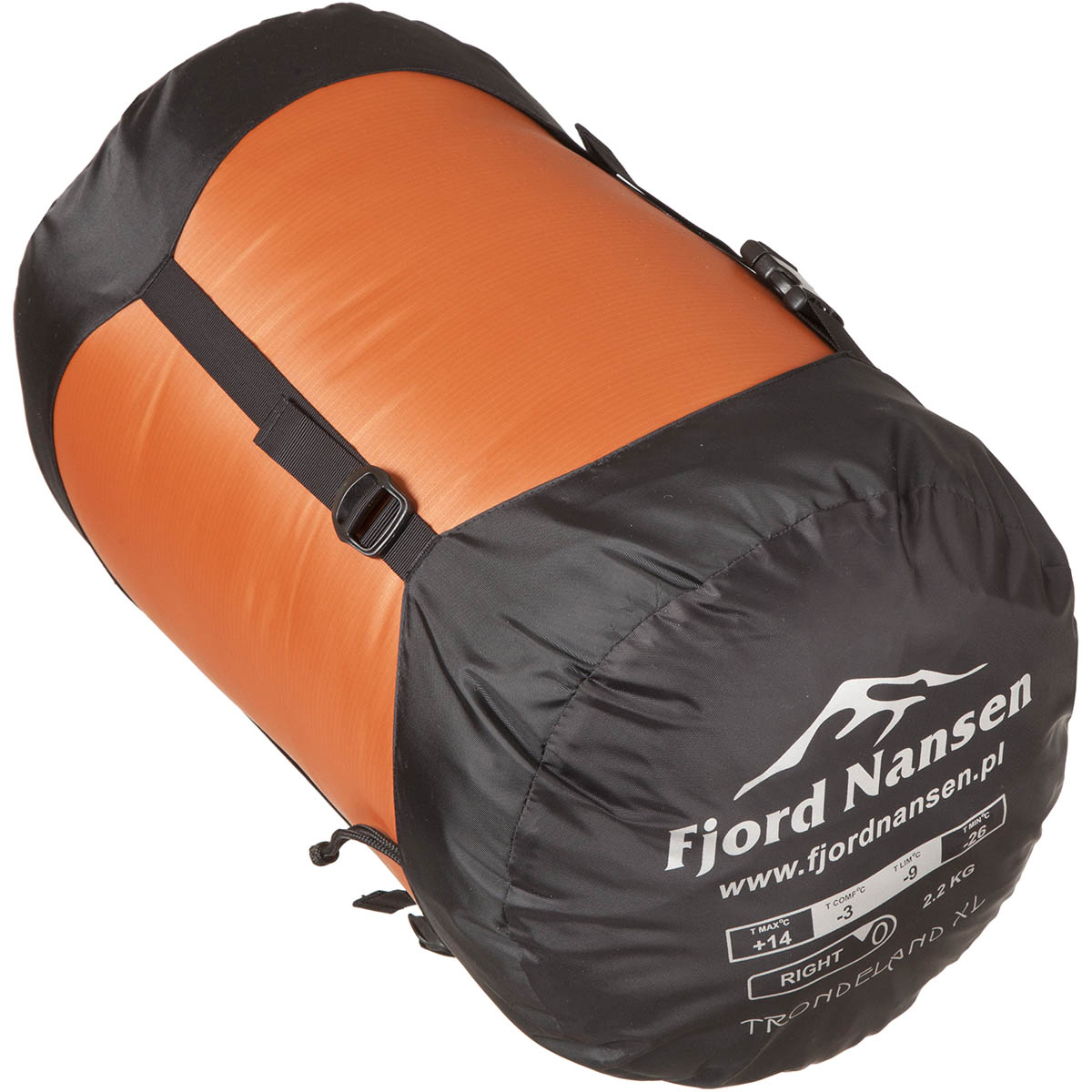 Fjord Nansen Trondeland XL Carnelian 2200 g Sleeping Bag - left