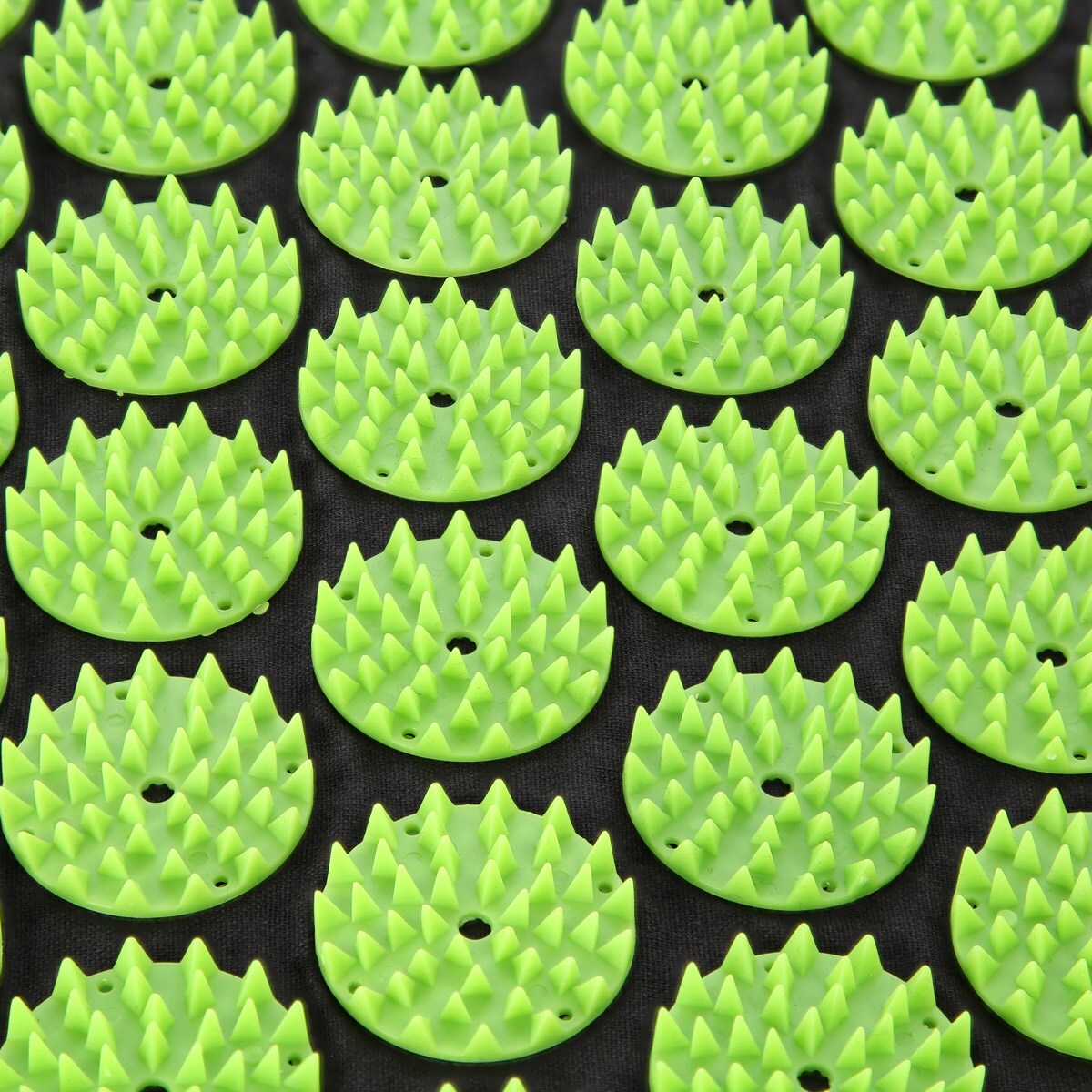 HMS Premium AKM03 Acupressure Mat with Pillow - Black/Green