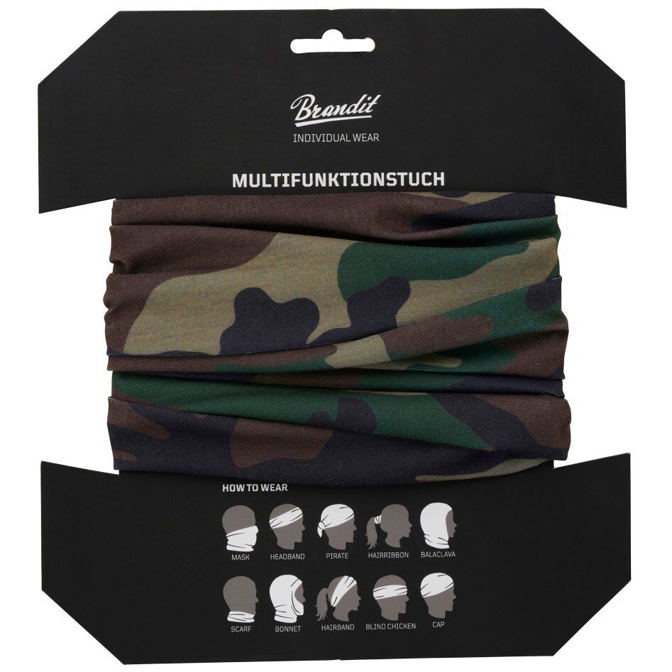 Brandit Multifunctional Headwear - Woodland