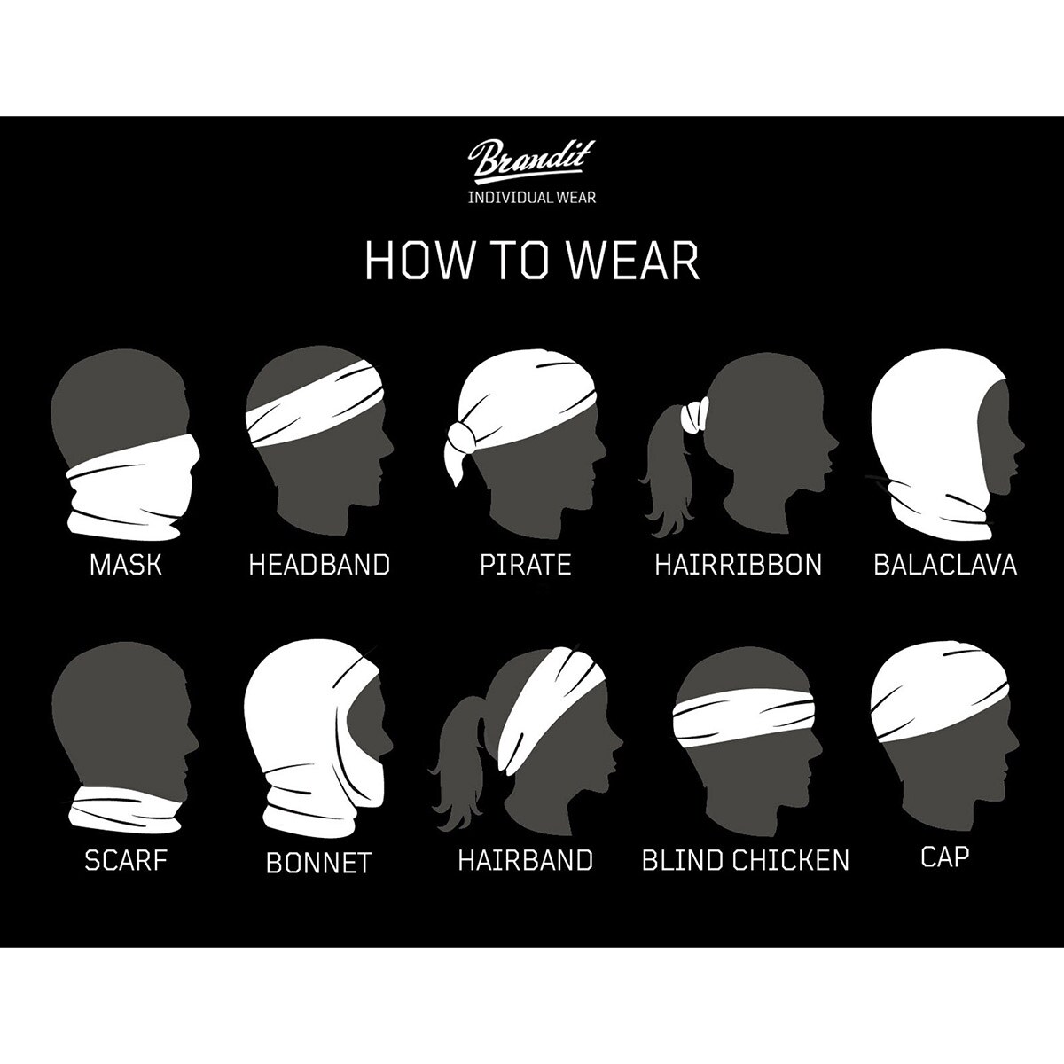 Brandit Multifunctional Headwear - Dark Camo