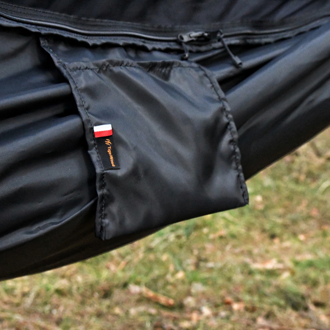 TigerWood Dragonfly V1 Hammock Black - with mosquito net