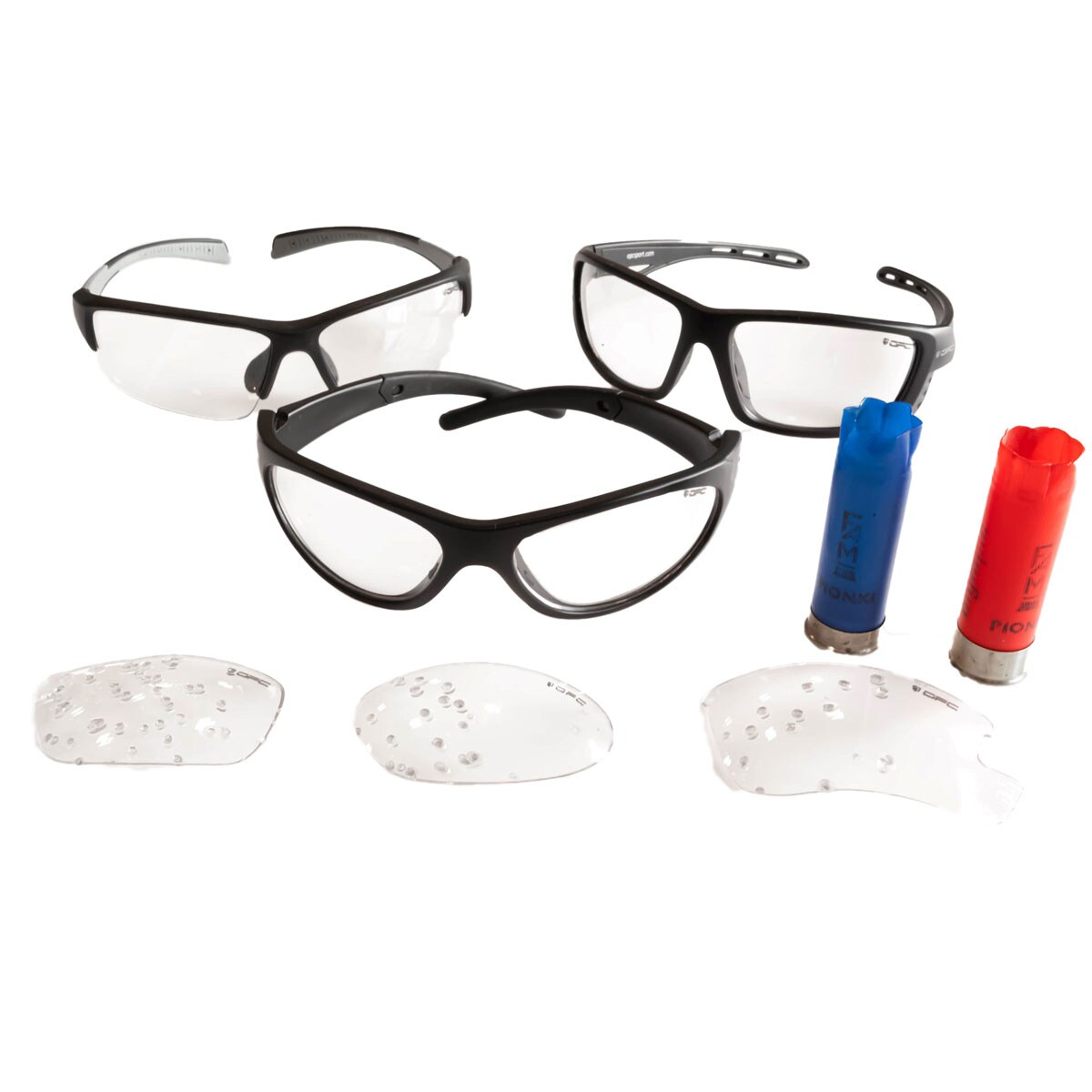 OPC Sport Everest safety glasses - Black Matt Mat Clear