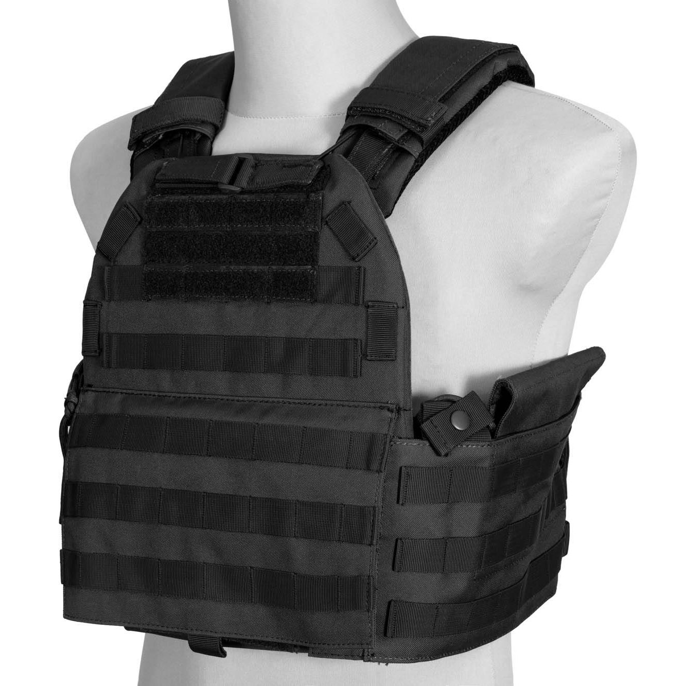 GFC Quick Release Plate Carrier Tactical Vest  - Black
