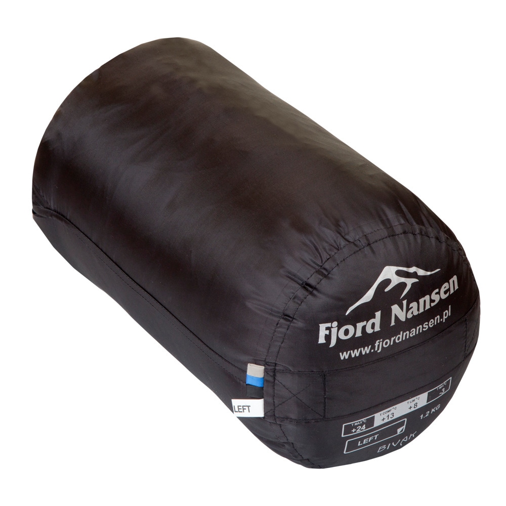 Fjord Nansen Bivak Sleeping Bag Sapphire 1190 g - left