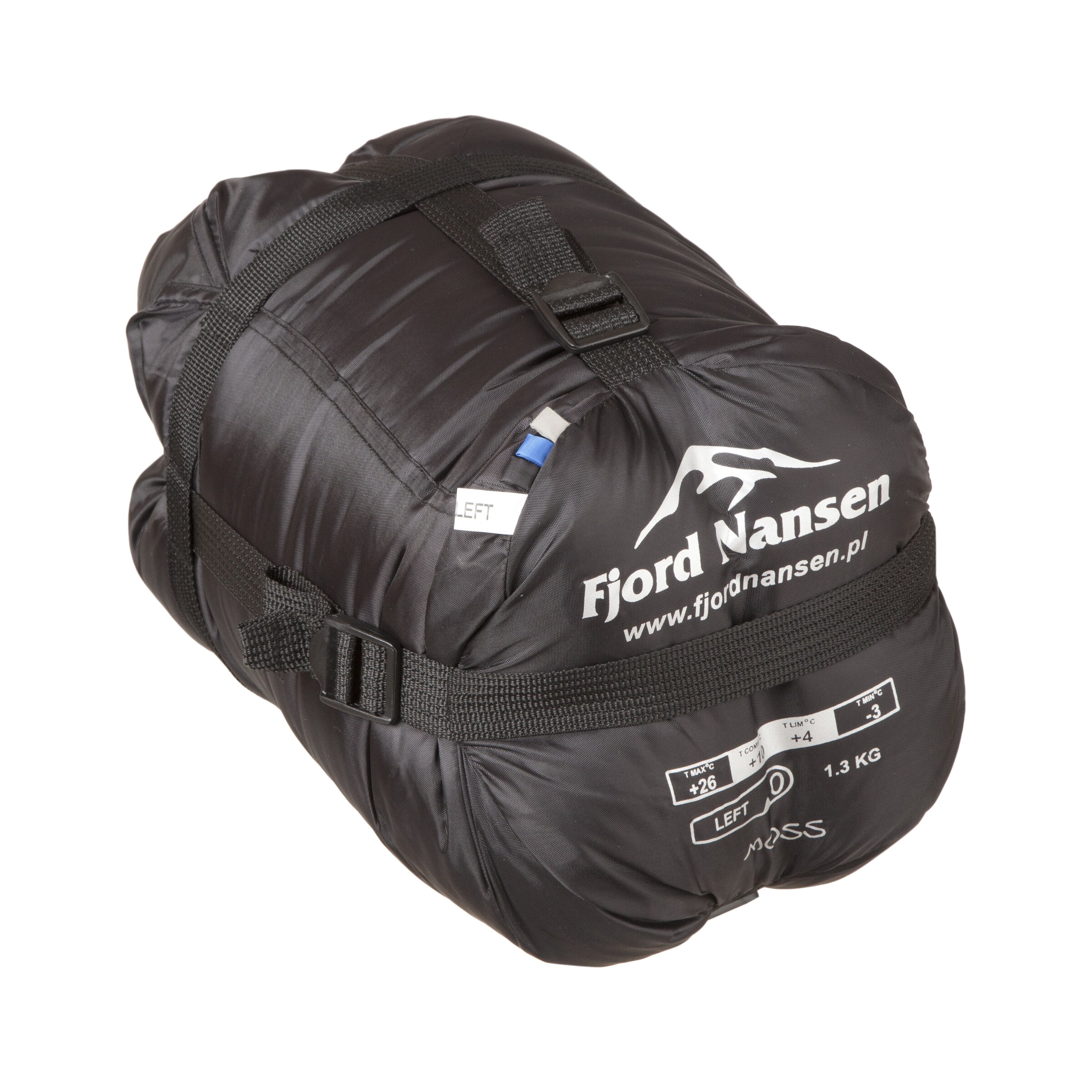 Fjord Nansen Moss Sapphire Children's Sleeping Bag  - left