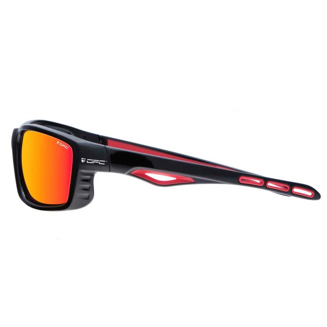 OPC Sport Everest sunglasses - Black Matt Red Smoke Revo Polarised