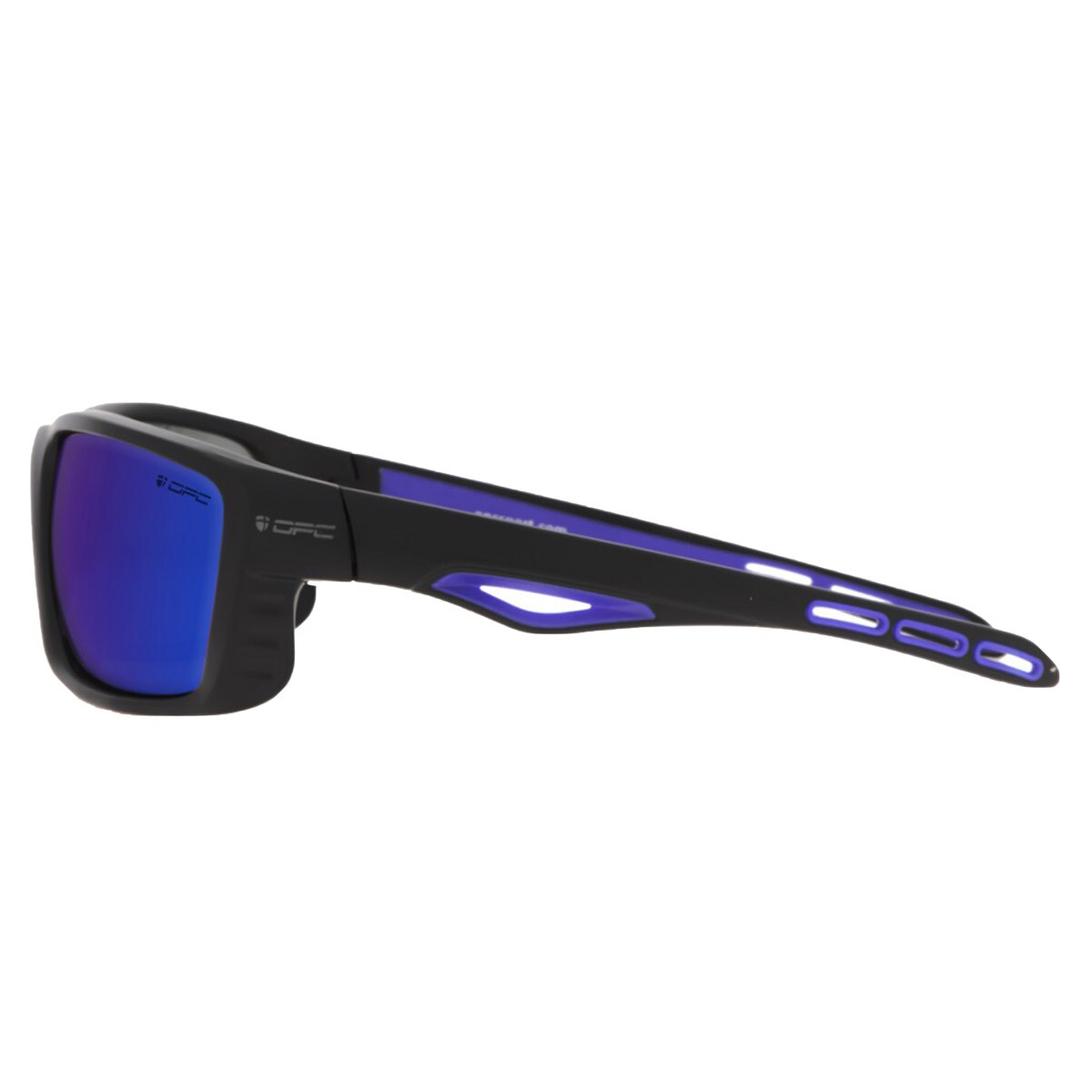 OPC Sport Everest sunglasses - Black Matt Blue Smoke Revo Polarised